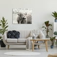 thumbnail image 2 of Stupell Industries Rustic Farm Highland Cattle Cow Monochrome Photography Photograph Gallery Wrapped Canvas Print Wall Art, Design by Graffitee Studios, 2 of 7