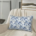 thumbnail image 5 of Daiia Blue Paisley Bedding Waterproof Pillow Protector Zippered Queen – Bed Bug Proof Pillow Encasement-16"x24", 5 of 6