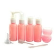 thumbnail image 4 of HEMOTON 9pcs Travel Bottles Refillable Cream Lotion Shampoo Liquid Bottles Kit with Tools (Pink), 4 of 8