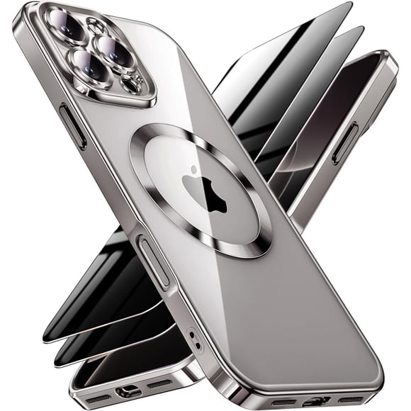 Funda QiiStar para iPhone 16 Pro Max con privacidad, paquete de 2