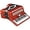 Red Pearl, variant on SofiaMari SM-2648, 26 Piano 48 Bass Accordion Black Pearl
