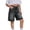 Gray, variant on Khunlpohl Girl's Jeans Shorts Elastic Waisted Zipper Button Straight Leg Pants Summer Casual Trendy Outdoor Denim Short Pant