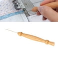 thumbnail image 1 of Quilting Awl Tool, Wooden Handle Multifunctional Sewing Awl Tool Wear Resistant Lightweight  for Punching Guiding Marking for Craftsmen, 1 of 7