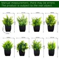 thumbnail image 3 of Fake Plants Mini Potted Artificial Plants, 8 Pack Artificial Eucalyptus Plants Small Houseplants Greenery in Black Round Pot, Small Faux Plants Decor for Home Bathroom Office Farmhouse Desk Shelf A, 3 of 5