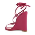 thumbnail image 3 of Schutz Womens DEONE Leather Wedge Heels, 3 of 3