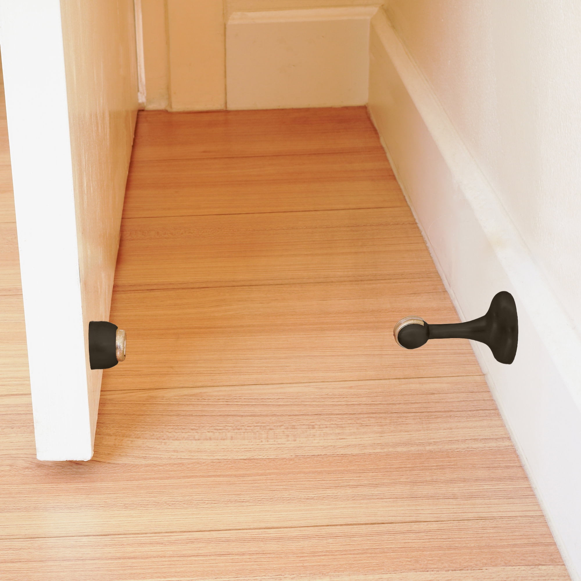 Design House 4-Pack Oil Rubbed Bronze Magnetic Door Stops for Interior Use