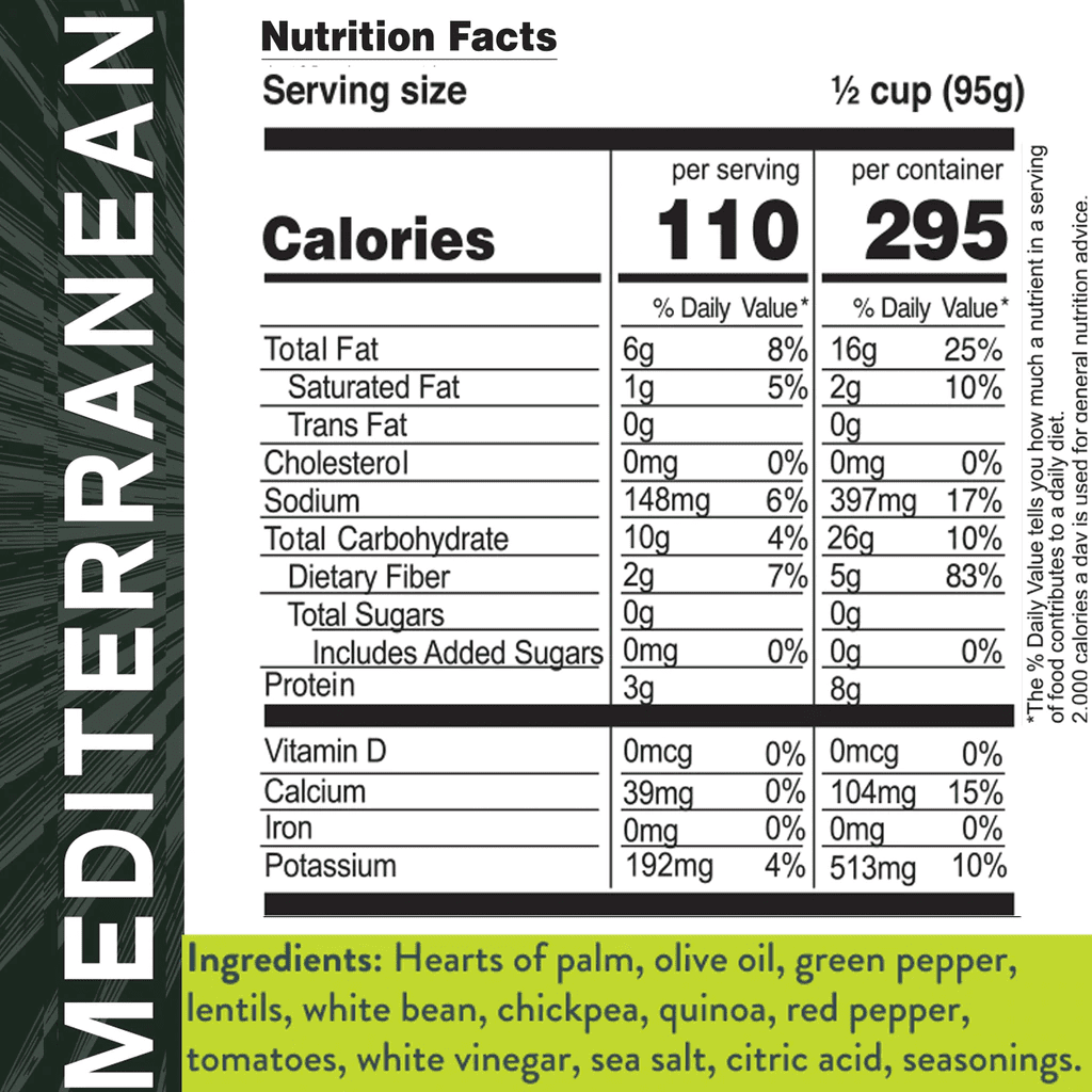 Keto Bowl Ready Meal Hearts of Palm by Natural Heaven - Variety Pack