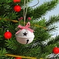 thumbnail image 3 of Campanas de Navidad, paquete de 6 adornos de metal para árbol de Navidad, adorno de campana de metal, adorno de campana para colgantes de decoración de cumpleaños de árbol de Navidad Ormromra ZYY-2338, 3 of 3