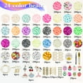 thumbnail image 2 of Meafeng 6000+Pcs Beads for Jewelry Making, Glass Seed Beads Alphabet Smiley Face Beads Bracelet Making Kit for Kids and Adults DIY Crafts, 2 of 6
