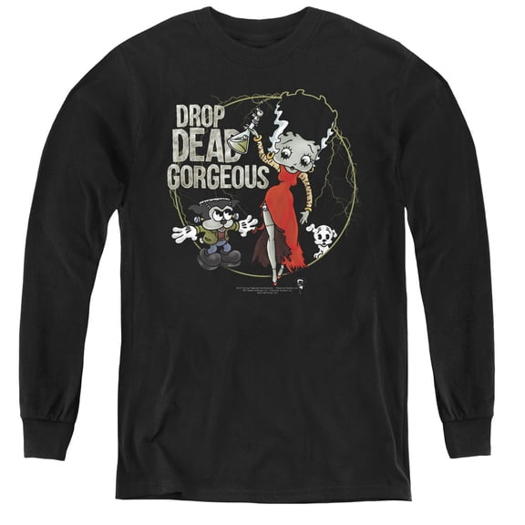 Betty Boop - Drop Dead Gorgeous - Youth Long Sleeve Shirt - Medium