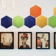 thumbnail image 2 of unbranded  4 Pcs Message Board Wall Bulletin Hexagon Felt Fabric Memory Office, 2 of 8