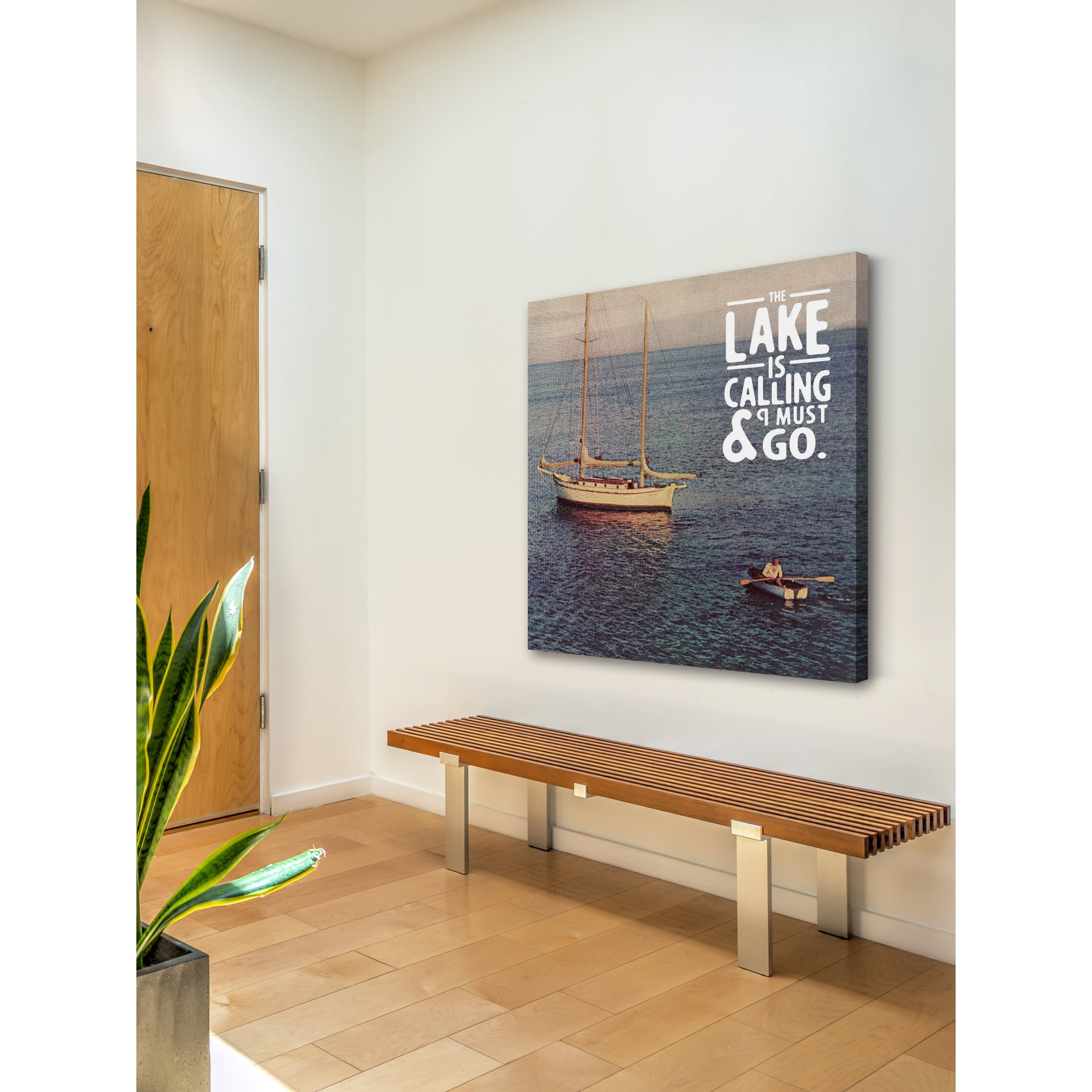 "The Lake is Calling" Painting Print on Wrapped Canvas