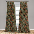 thumbnail image 5 of Ambesonne Funky Curtains, Abstract Waves Pattern, Pair of 28"x84", Multicolor, 5 of 5