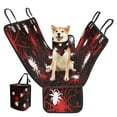 thumbnail image 2 of Pzuqiu Red Spider Web Dog Car Seat Cover for Back Seat Collapsible Scratchproof Dog Car Hammock with Adjustable Dogs Bandanas Hanging Car Trash Can for SUV,Sedan,Truck, 2 of 6