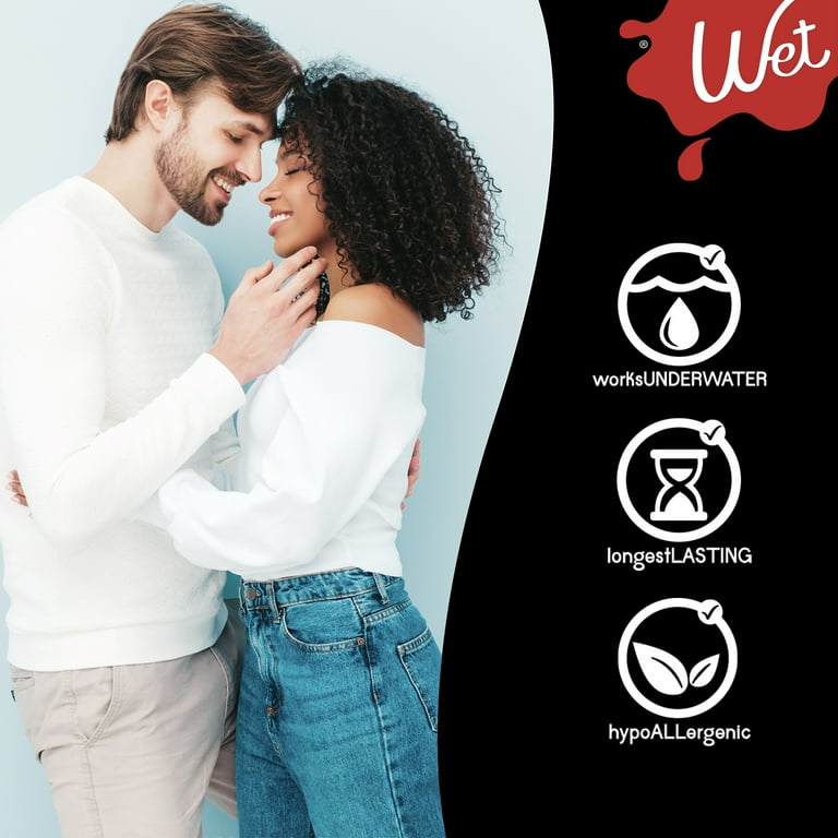 Wet Platinum Pure Silicone-Based Personal Lubricant, Long-Lasting Lube, 6.1 fl oz