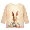 thumbnail image 2 of Vous Êtes Plus Qu'un T-Shirt de Test Imprimé Jour de Pâques Manches 3/4 pour Enfants, Blouse Unisexe Col Rond pour Garçons Filles, 2 of 7