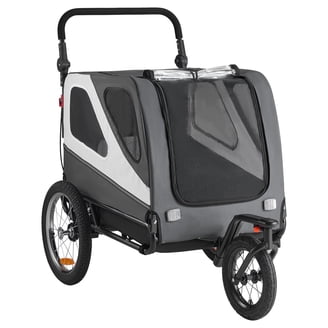 Sepnine 10308-Blue Bicycle Pet Trailer with Suspensions, Blue