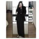 thumbnail image 2 of Conjunto de traje de dos piezas holgado y ajustado para mujer, chaqueta de traje informal de moda para otoño e invierno, 2 of 5