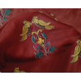 thumbnail image 4 of oneOone Silk Tabby Fabric Leaves|Bird & Floral Block Print Fabric By The Yard 42 Inch Wide, 4 of 4