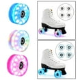 thumbnail image 2 of 1 Pcs Patins à Roulettes Roues 58mm X 32mm Lumineux Patins à Roulettes Quad Planche à Roulettes Roues Lumineuses Roses, 1 * Roues Lumineuses le Long, 2 of 7