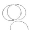 thumbnail image 3 of 3 x Metal Staple Book Binder Loose Leaf Rings Keychain 70x64x3mm, 3 of 4