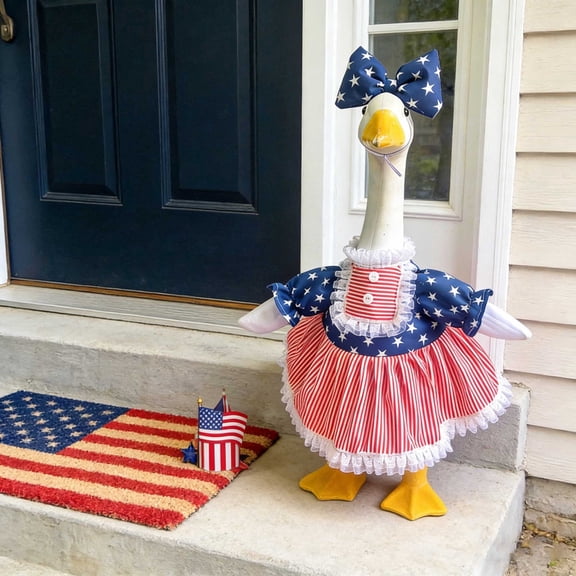 , 23" Porch Goose Clothes for Lawn Yard and Patio Decoration, Lawn Goose Clothing for Cement Goose Lawn Goose Outfit, Garden Goose Costume