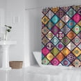 thumbnail image 2 of Multicolor Ethnic Mandala Pattern Shower Curtain 72"x72" ,Bathroom Decorative Shower Curtains Set with 12 Hooks,Modern Waterproof Washable Shower Curtain, 2 of 6