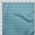 thumbnail image 4 of oneOone Rayon Teal Blue Fabric Chevron Sewing Craft Projects Fabric Prints By Yard 56 Inch Wide, 4 of 4