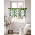 thumbnail image 3 of Tropical Leaves Sheer Curtains 54 Inch Length 2 Panels for Living Room, Green Monstera Palm Leaf Trees Botanical Voile Kitchen Curtain Set, Luxury Privacy Drapes Window Treatment for Bedroom, 3 of 7