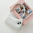 thumbnail image 2 of Funda compatible con iPhone 12/12 Pro, bonita funda 3D con correa para la mano, diseño único y divertido de rombos de silicona TPU, a prueba de golpes, para mujeres y niñas, para iPhone 12/12 Pro., 2 of 8