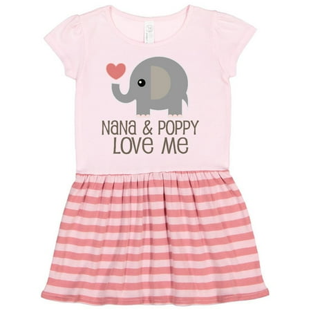 

Inktastic Nana and Poppy Love Me Gift Toddler Girl Dress