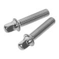 thumbnail image 4 of Drum Accessory,2Pcs 34.5mm Drum Mounting Screws Stainless Steel Durable Fastener Tension Screws with Washers for Drum Lugs (Silver), 4 of 6