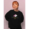thumbnail image 2 of Cute Unicorn Wonderful Time. Sweatshirt Women -Image by Shutterstock, Female Large, 2 of 4