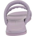 thumbnail image 3 of Dolce Vita Adore Lilac Leather Slip On Strappy Open Squared Toe Slides Sandals (Lilac Leather, 7.5), 3 of 6