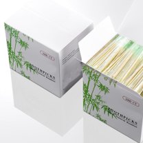 Bamboo Wooden Toothpicks With Individually Wrapped Package | Round Toothpicks for Appetizer, Party, Cocktail, BBQ, Craft.