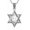 Chai, variant on Star of David Cross Necklace 925 Sterling Silver Magen David Hexagram Necklace Jewish Israel Protection Jewelry Gifts for Women Men