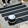 thumbnail image 4 of Black Garage Self-adhesive Roadway Safety Barrier Remind Marking Tape Bathroom Anti-skid Mat Danger Caution Sticker Hazard Warning Strips 10CM X 81CM, 4 of 8