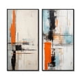 thumbnail image 2 of Designart "Fleeting Patience Minimal Abstract III" Abstract Painting Framed Wall Art Set Of 2 - Modern Blue Framed Wall Art Set Of 2, 2 of 6