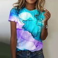thumbnail image 2 of YDLCAFD Pâques T-Shirt à Manches Courtes Imprimé Coloré pour Femmes Printemps Été Col Rond, 2 of 5