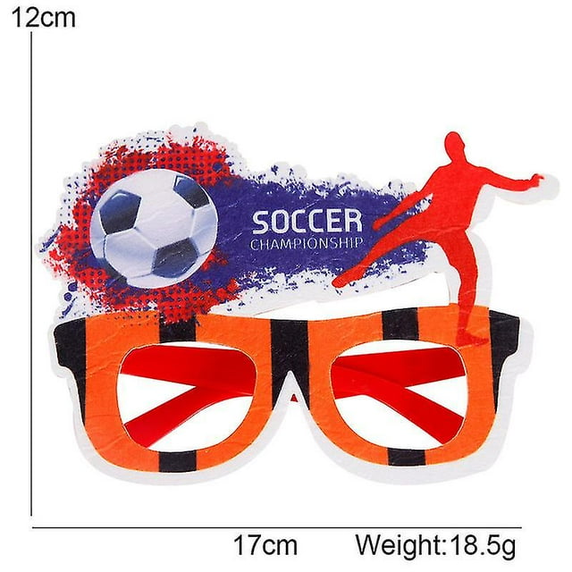 2 uds 2022 Copa del Mundo de Qatar suministros para fiestas gafas de fútbol gafas de fútbol suministros para fanáticos de la Copa del Mundo gafas de fiesta de fútbol