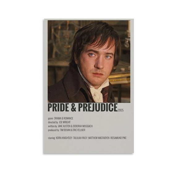 Classic Movie Pride And Prejudice Poster (10) Canvas Wall Art Prints Poster Gifts Photo Picture Painting Posters Room Decor Home Decorative 16x24inch(40x60cm)