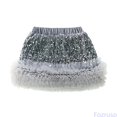 thumbnail image 2 of Fozruso Girls Tutu Skirt And Shine Girls Tutu Skirt Layered Party Skirt With Sequins For Birthday Celebration(Gray), 2 of 7