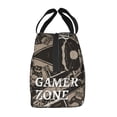 thumbnail image 5 of ZICANCN Insulated Lunch Bag for Women Men, Retro Graffiti Gamer Zone Reusable Cute Lunch Bags for Picnic School Work Office, 5 of 8