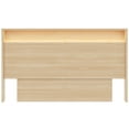 thumbnail image 3 of Nexera Gael Queen Size Headboard with Integrated Lighting, Natural Blonde Oak, 3 of 6