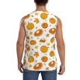 thumbnail image 4 of Haiem Men's Pumpkin Maple Leaves Print Tank Tops Summer Sleeveless Cut Off Workout T-Shirts Fitness Vest Athletic Undershirts-X-Large, 4 of 8