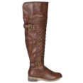 thumbnail image 2 of Women Leatherette Quilted Knee High Riding Boot BF20, 2 of 5