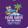thumbnail image 4 of Inktastic Surfing Future Surfer Like Daddy Boys or Girls Baby Bib, 4 of 4