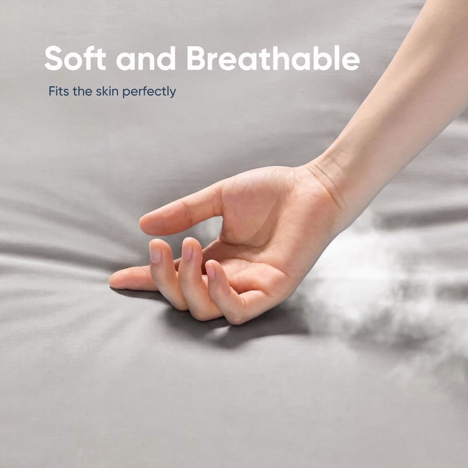 Kelno Memory Foam Pillow Ergonomic Cervical Contour Support with Dual Height Breathable Cooling Washable Cover for Side, Light Gray