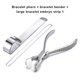 thumbnail image 2 of Riwesomey Máquina dobladora de de Metal profesional, herramienta dobladora reutilizable para hacer joyas, accesorios para manualidades DIY Herramientas y ferretería Plier Bender L Strip Riwesomey TO010687-08, 2 of 6