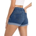 thumbnail image 5 of ONLYSHE Shorts with Pockets High Waisted Denim Shorts Blue for Women XXL, 5 of 6